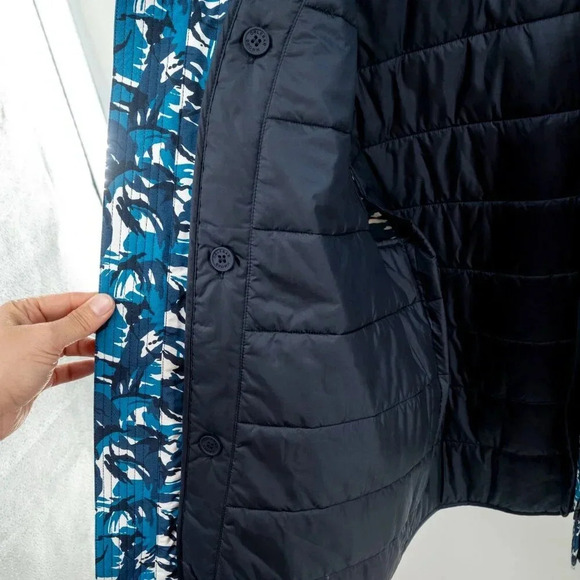 Orlebar Brown Sutherland Camo water wind resistant Field Jacket Lake Blue | Med - Picture 12 of 15